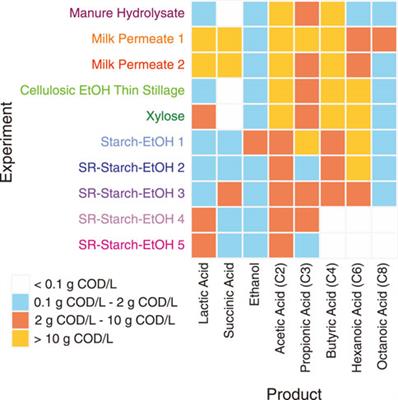 Comparison of metagenomes from fermentation of various agroindustrial residues suggests a common model of community organization